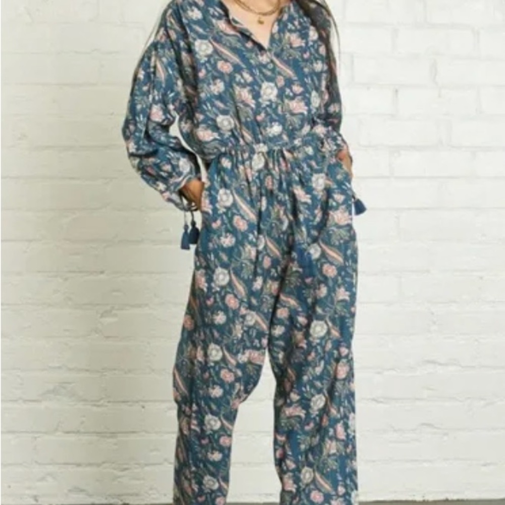 Anthropologie drA Messie Jumpsuit Medium Floral - Picture 2 of 4